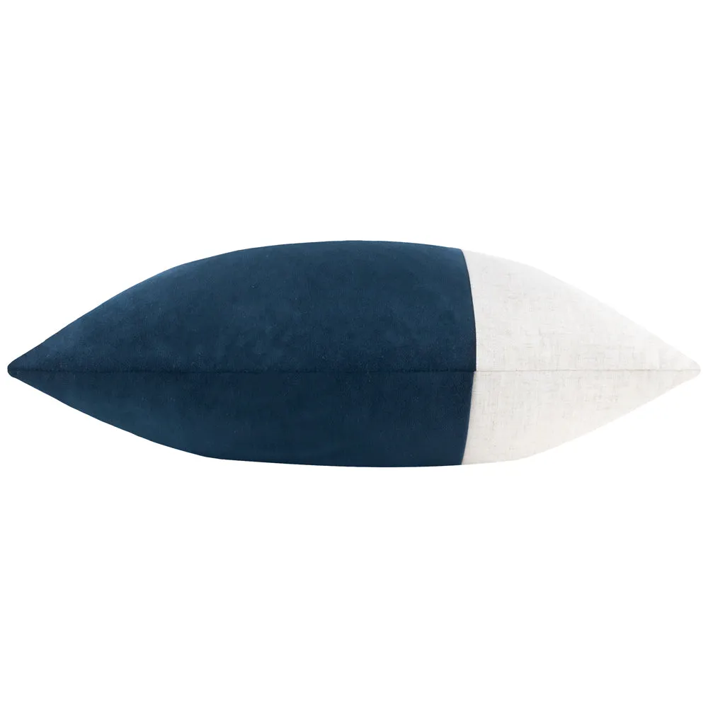 Morden Soft-Washed Velvet Cushion Indigo